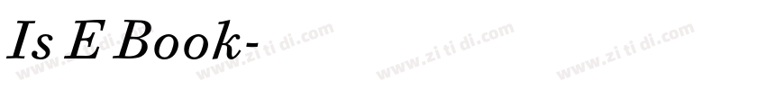 Is E Book字体转换 Is E Book字体转换